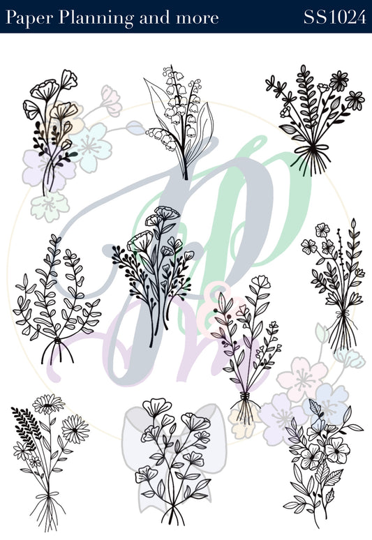 Wildflower Bouquets Sticker Sheet