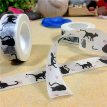 Load image into Gallery viewer, Cat Silhouette Washi Tape
