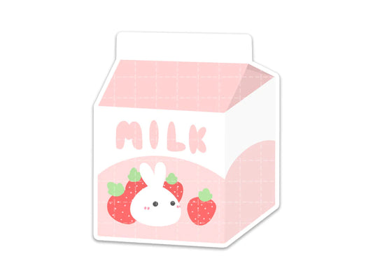 Strawberry Milk Vinyl Sticker