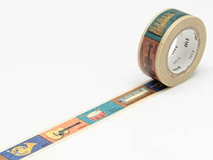 MT Washi Masking Tape Kids Series-Instruments