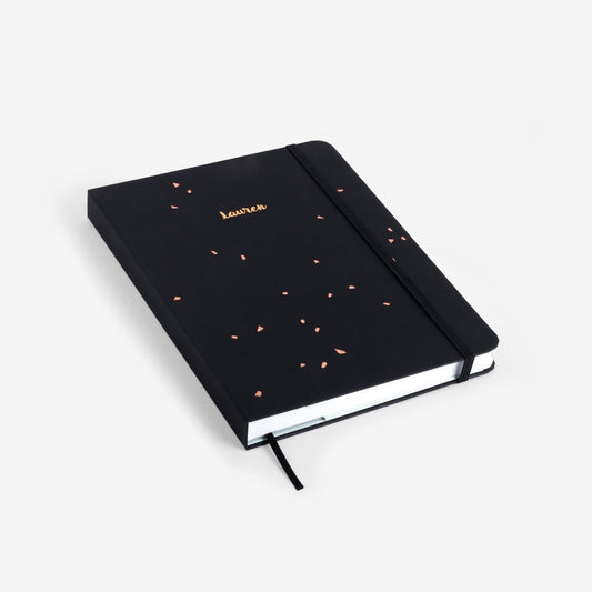 Black Speckle Undated Planner- Weekly Horizontal