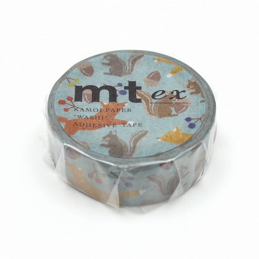 MT EX Washi Tape Embroidery Fox And Squirrel