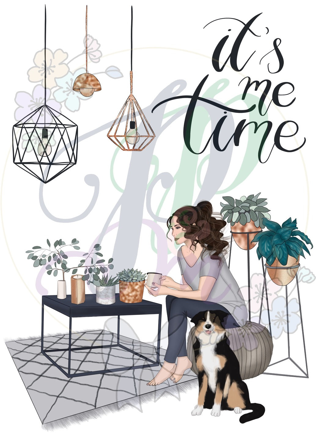 Me Time Sticker Poster
