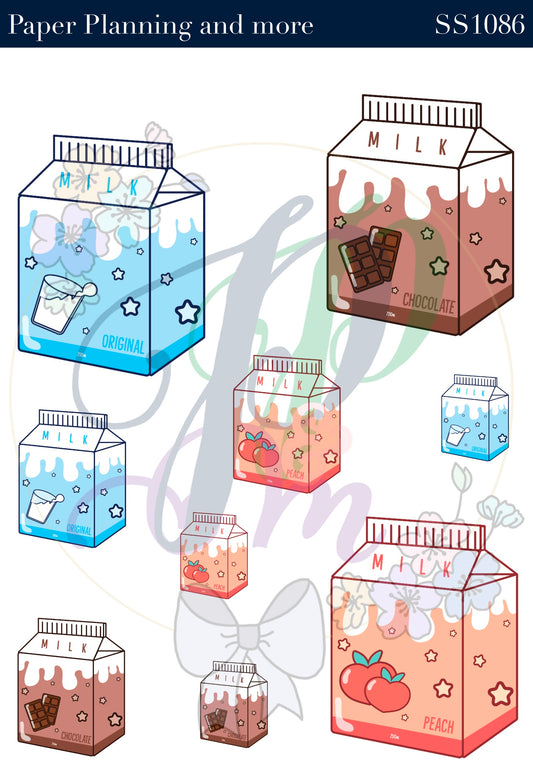 Milk Cartons Sticker Sheet