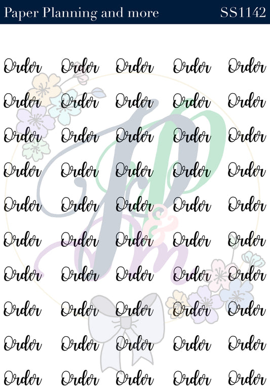 Order Handwritten Sticker Sheet