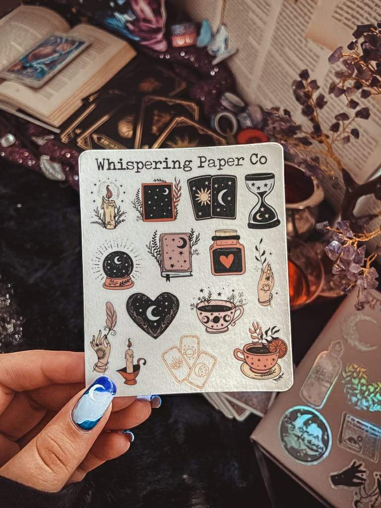 Occult Elements Clear Stickers