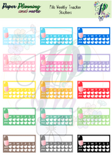 Load image into Gallery viewer, Pills Weekly Tracker Sticker Sheet
