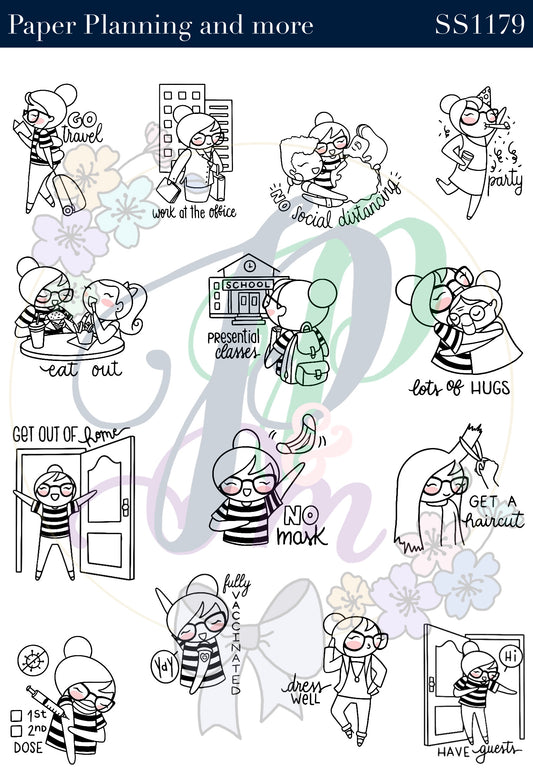 Post Covid Sticker Sheet