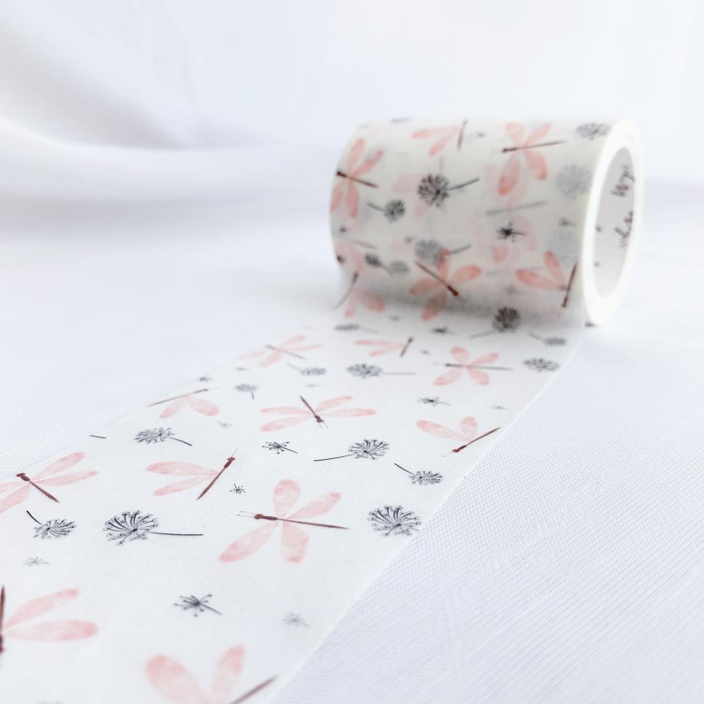 Dragonflies and Dandelion Wide Washi tape