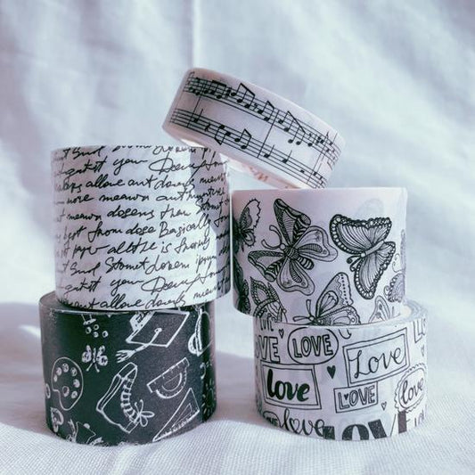 Black & White Film Washi Tape Set