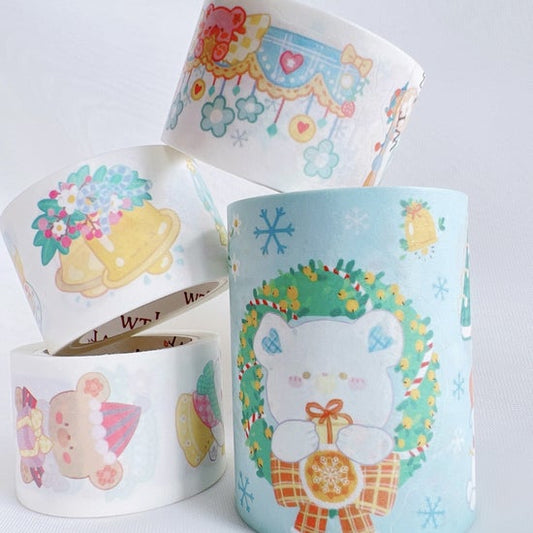 Bear Paradise Washi Tape Sticker Set