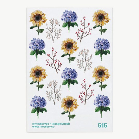 Mossery: Artist Series Stickers- Flowers 2