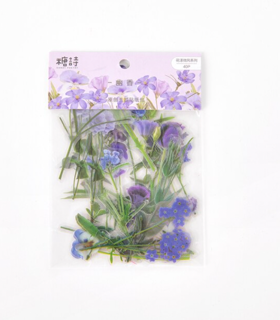 Pressed Flowers PET Stickers