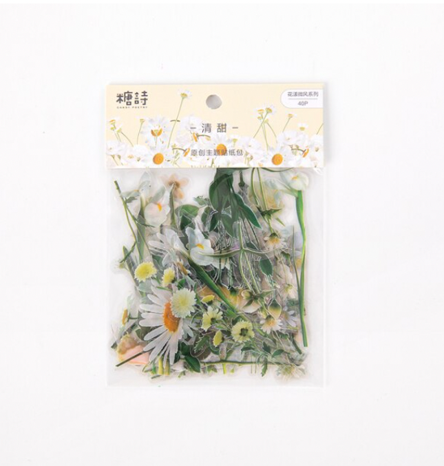 Pressed Flowers PET Stickers
