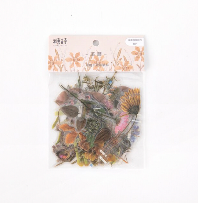 Pressed Flowers PET Stickers