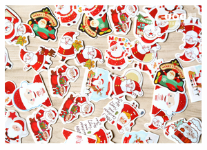 Santa Claus with Gifts Sticker Box