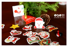 Load image into Gallery viewer, Santa Claus with Gifts Sticker Box
