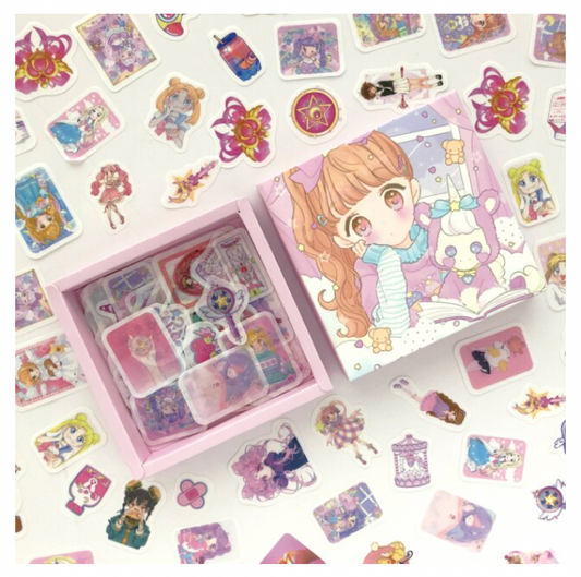 Cute Cartoon Sticker Box