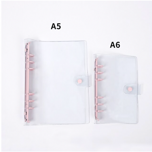 Pink Transparent Binder