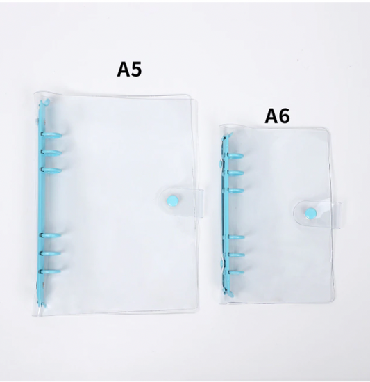 Blue Transparent Binder