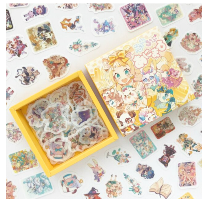 Cute Cartoon Sticker Box