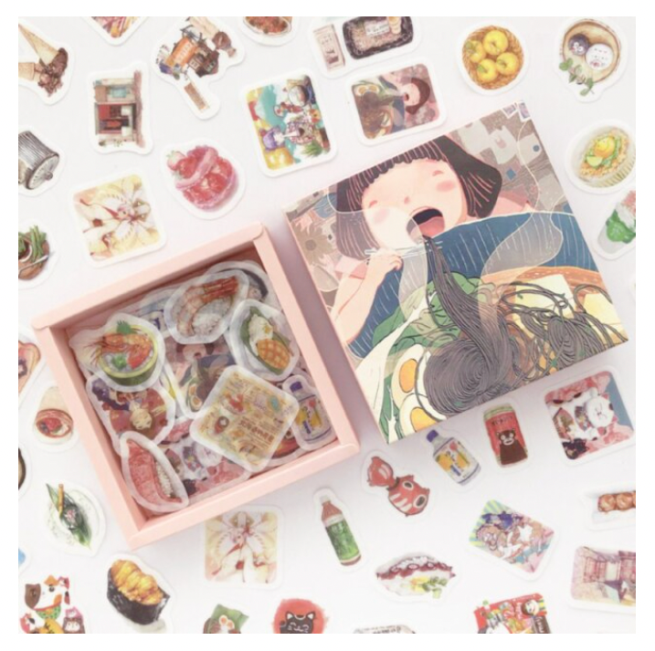Cute Cartoon Sticker Box