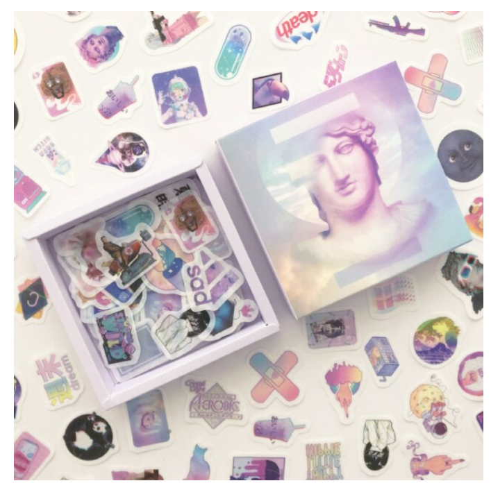 Cute Cartoon Sticker Box
