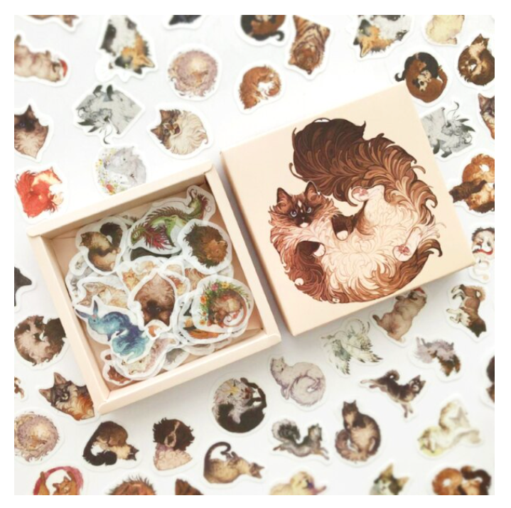 Cute Cartoon Sticker Box