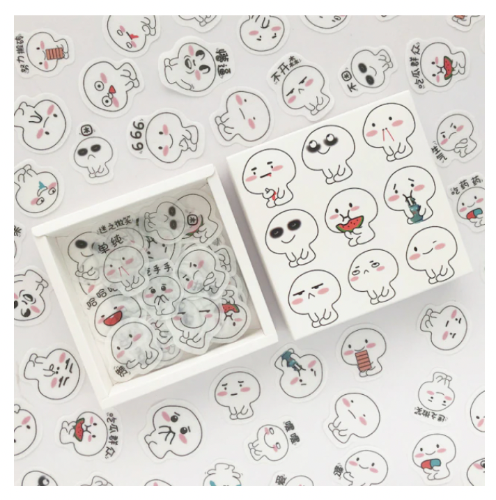 Cute Cartoon Sticker Box