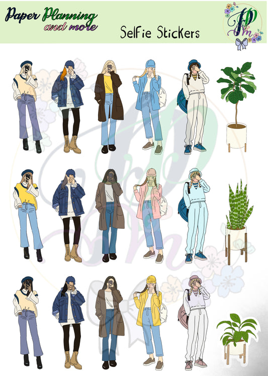 Selfie Sticker Sheet