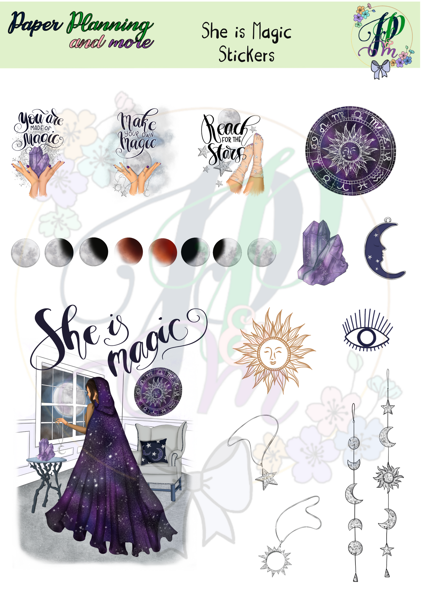 She is Magic Sticker Sheet