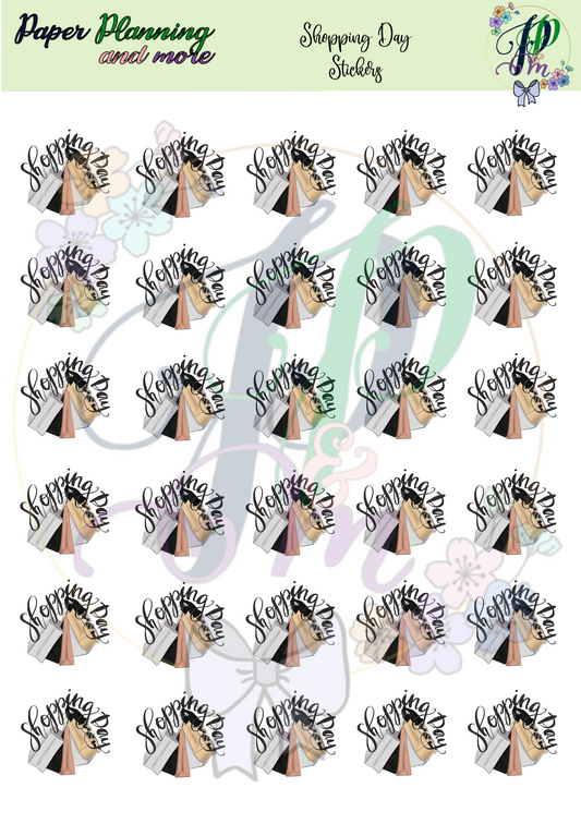 Shopping Day Sticker Sheet