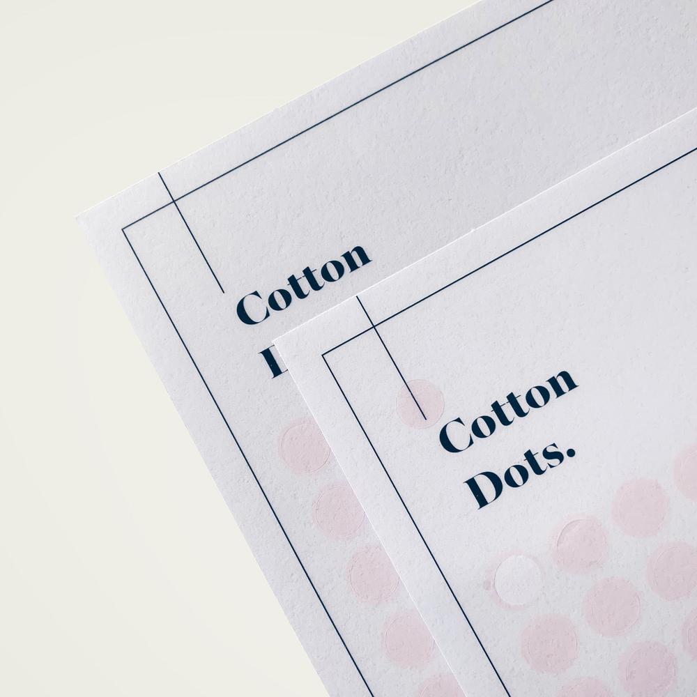 TRANSPARENT SHAPE STICKERS | DOTS | COTTON