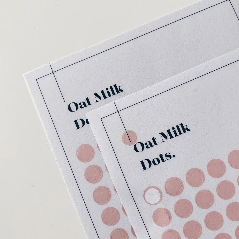 TRANSPARENT SHAPE STICKERS | DOTS | OAT MILK