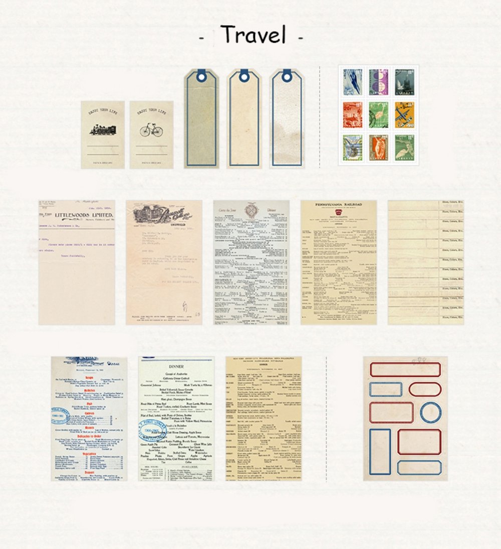 Vintage Planner Material Set