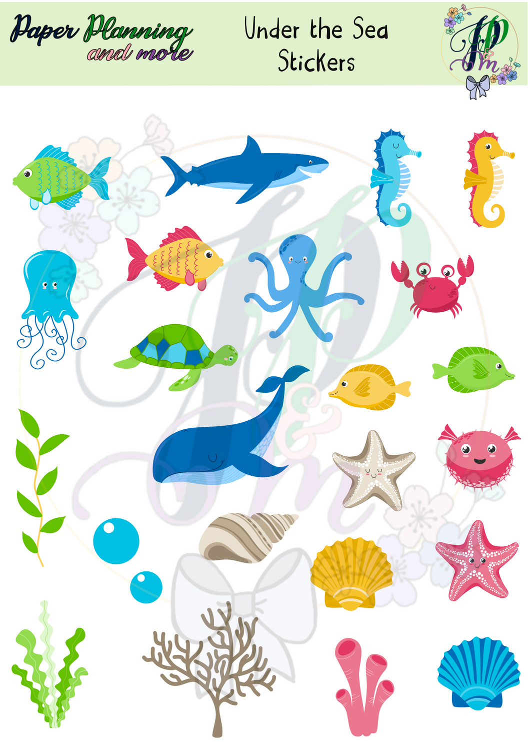 Under the Sea Sticker Sheet