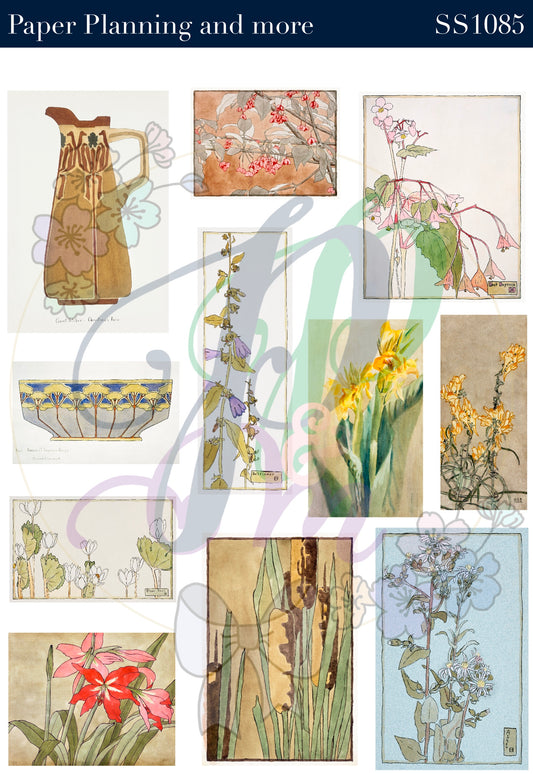 Vintage Botanicals 1 Sticker Sheet