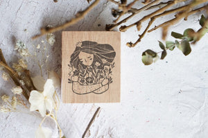 Black Milk Project- Hugs & Flowers Rubber Stamp