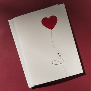 Love Heart Design Greeting Card