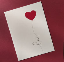 Load image into Gallery viewer, Love Heart Design Greeting Card
