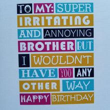Load image into Gallery viewer, Birthday Greeting Card For Brother
