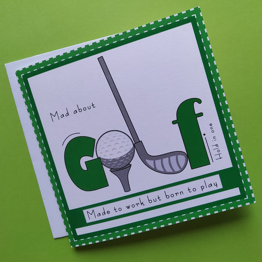 Golf Greeting Card