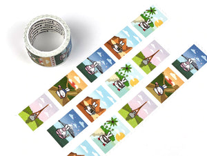 Throwback Stamp Style Washi Tape