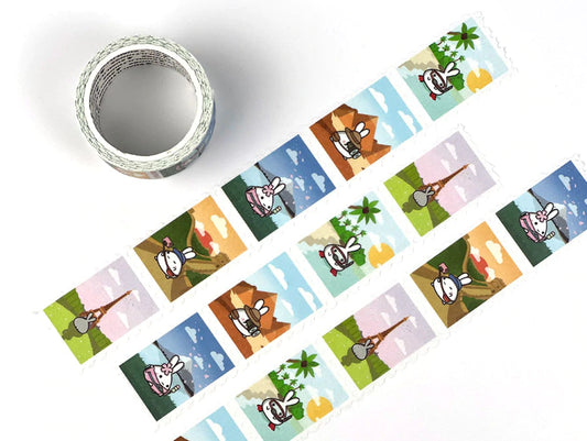 Throwback Stamp Style Washi Tape