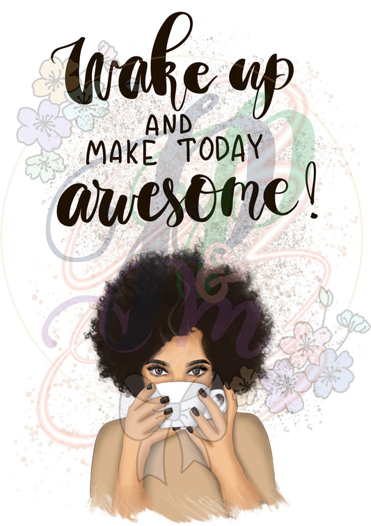 Wake Up Sticker Poster