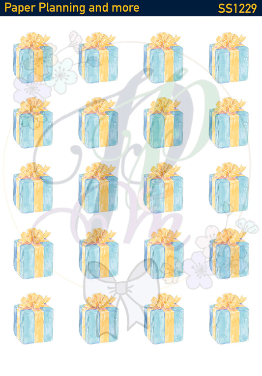 Watercolour Presents Sticker Sheet