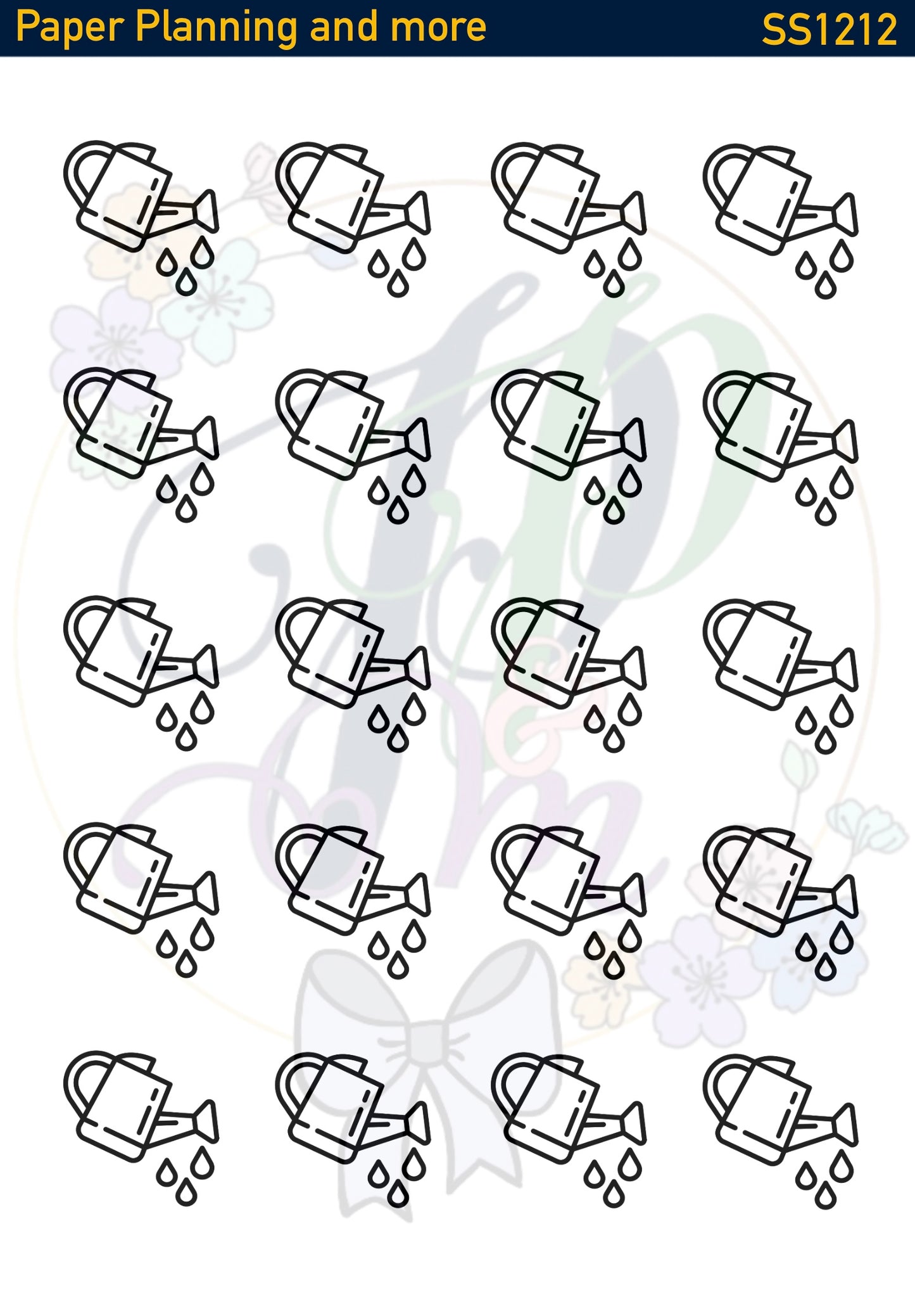 Watering Cans Sticker Sheet