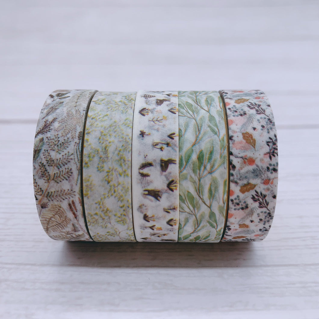 5 Piece Osamu Washi Tape Set