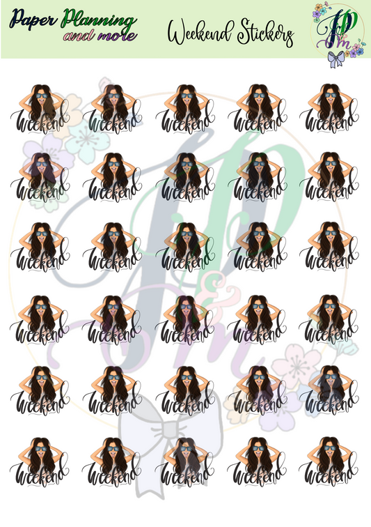 Weekend Sticker Sheet