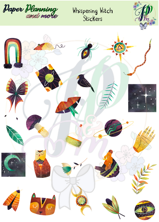 Whispering Witch Sticker Sheet